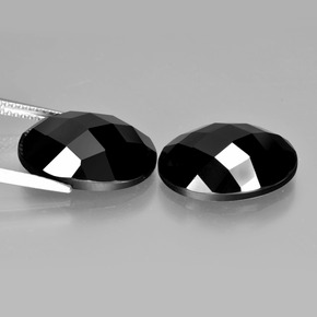 Spinel Gemstones in 16 x 12 mm (calibrated) Size for Sale, Spinel Stones in Black Color