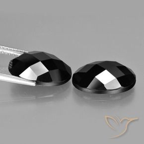 Spinel Gemstones in 14 x 10 mm (calibrated) Size for Sale, Spinel Stones in Black Color