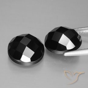 Spinel Gemstones in 10 mm (calibrated) Size for Sale, Spinel Stones in Black Color