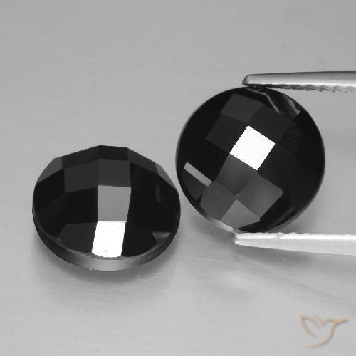 7.11ctw Natural Black Spinel, Round, Opaque