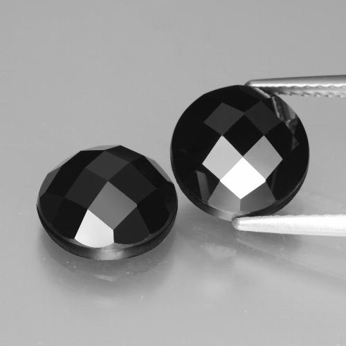 Black Spinel Gem - 3.9ct Round Rose-Cut (ID: 426715)