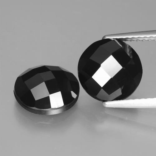Schorl Spinel Gem - 3.2ct Round Rose-Cut (ID: 426718)