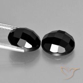 Spinel Gemstones in 9.5 mm (calibrated) Size for Sale, Spinel Stones in Black Color