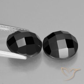 Spinel Gemstones in 10 mm (calibrated) Size for Sale, Spinel Stones in Black Color