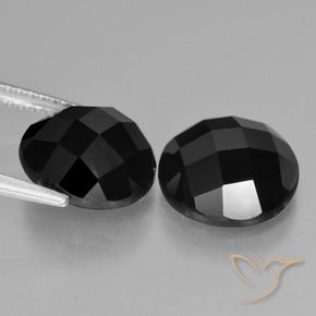 Spinel Gemstones in 10 mm (calibrated) Size for Sale, Spinel Stones in Black Color