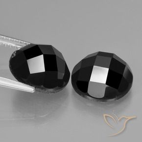 Spinel Gemstones in 10 mm (calibrated) Size for Sale, Spinel Stones in Black Color