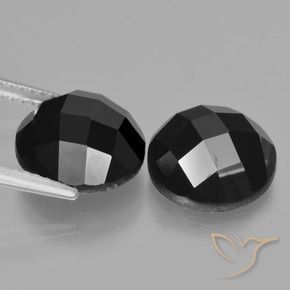 Spinel Gemstones in 10 mm (calibrated) Size for Sale, Spinel Stones in Black Color