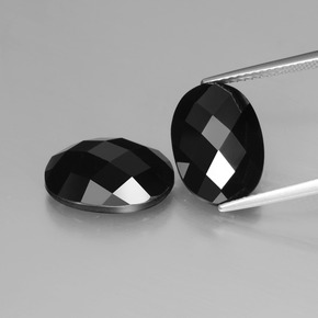 12.71 ctw Black Spinel Gemstones, Spinel Gems in Oval Rose-Cut Shape for Sale.