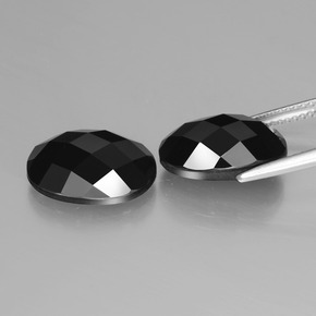 Spinel Gemstones in 14 x 10 mm (calibrated) Size for Sale, Spinel Stones in Schorl Color