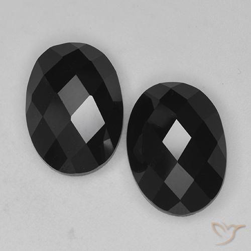 14.31ctw Natural Black Spinel, Oval, Opaque