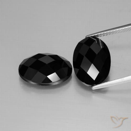 13.52ctw Natural Black Spinel, Oval, Opaque