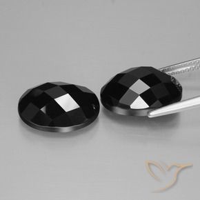 Spinel Gemstones in 14 x 10 mm (calibrated) Size for Sale, Spinel Stones in Black Color