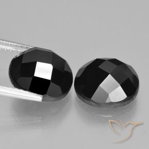 Spinel Gemstones in 10 mm (calibrated) Size for Sale, Spinel Stones in Black Color