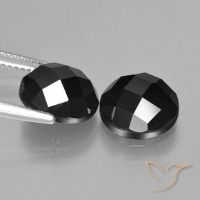 Spinel Gemstones in 10 mm (calibrated) Size for Sale, Spinel Stones in Black Color