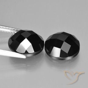 Spinel Gemstones in 10 mm (calibrated) Size for Sale, Spinel Stones in Black Color
