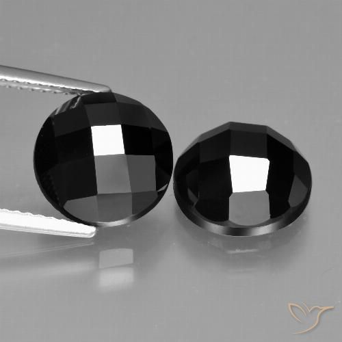 9.95ctw Natural Black Spinel, Round, Opaque