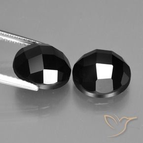 Spinel Gemstones in 10 mm (calibrated) Size for Sale, Spinel Stones in Black Color