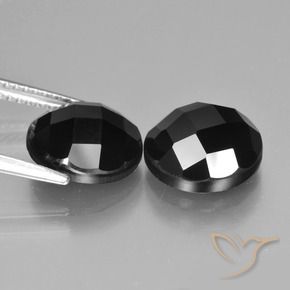 Spinel Gemstones in 10 mm (calibrated) Size for Sale, Spinel Stones in Black Color