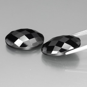 Spinel Gemstones in 18 x 13 mm (calibrated) Size for Sale, Spinel Stones in Black Color