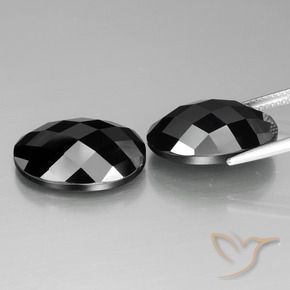 Spinel Gemstones in 18 x 13 mm (calibrated) Size for Sale, Spinel Stones in Black Color