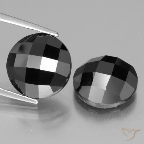 14.02ctw Natural Black Spinel, Round, Opaque