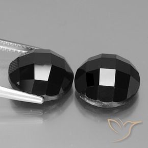 Spinel Gemstones in 12 mm (calibrated) Size for Sale, Spinel Stones in Black Color