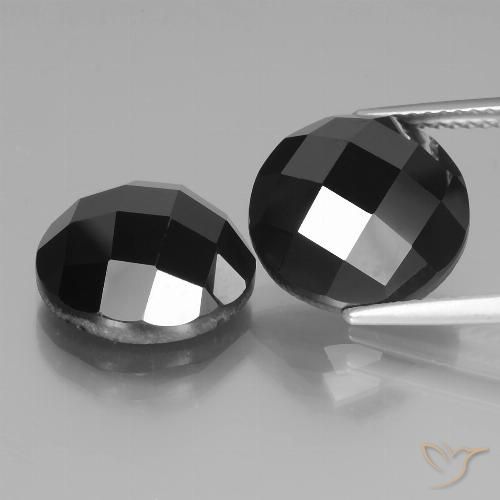 15.15ctw Natural Black Spinel, Round, Opaque