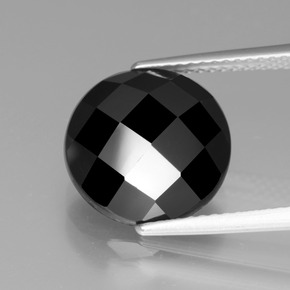7.3ct Round Rose-Cut Black Spinel for sale thumb image of 7.3ct Round Rose-Cut Black Spinel (ID: 438856)