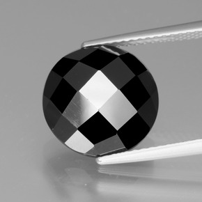 7.3ct Round Rose-Cut Black Spinel for sale thumb image of 7.3ct Round Rose-Cut Black Spinel (ID: 438862)