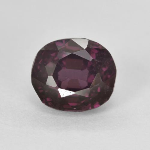 Dark Purple Spinel Gem - 2ct Oval Facet (ID: 469608)