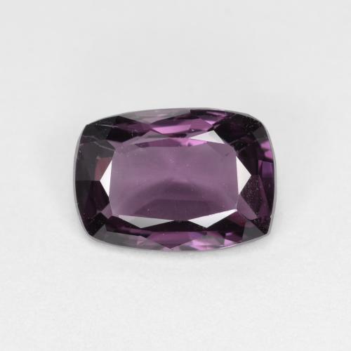 8,4 x 5,9mm violetter Spinell im Kissenschliff aus Tansania, Gewicht 1,51 ct, Garantiert echter Edelstein in VVS-VS Reinheit, 1 Stück Spinell - die Farbe ist Beerenviolett, Mohs-Härte von 8 Geeignet für den täglichen Gebrauch im Schmuck, Photo A