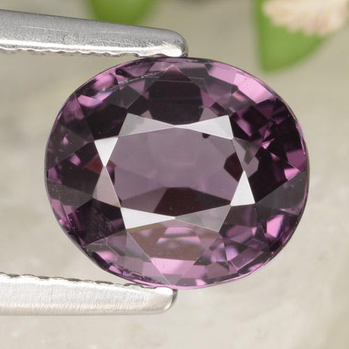 ミディアムパープル スピネル 宝石 - 2ct オーバル ファセット (ID: 469859)