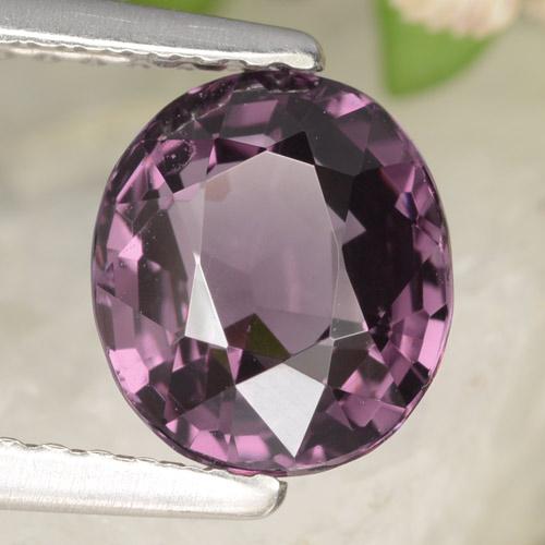 2.03 ct Purple Spinel Stone, Natural Spinel in Oval Facet Shape for Sale