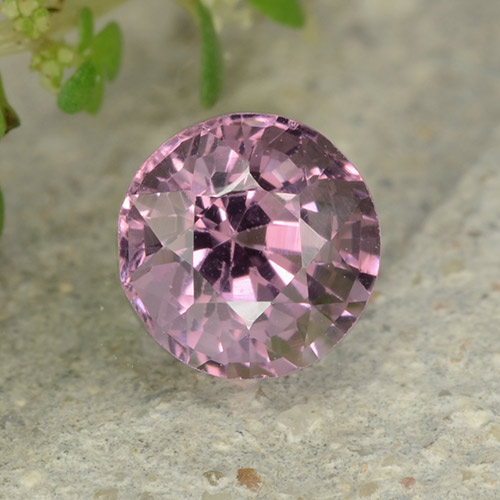 0.68 ct Purple Spinel Gemstone, Spinel Gem in Round Facet Shape for Sale.