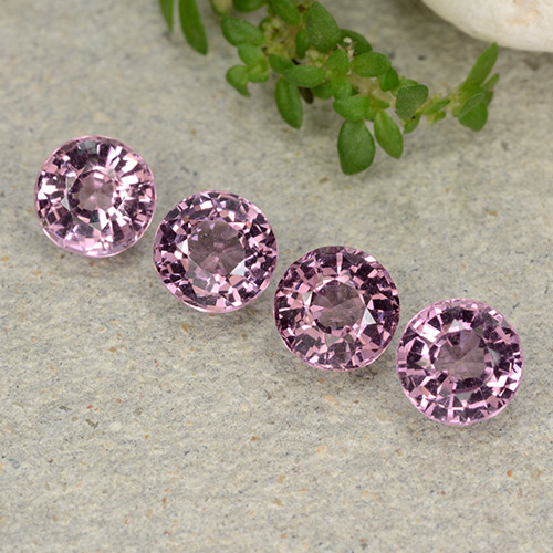 Reddish Purple Spinel Gem - 0.6ct Round Facet (ID: 483441)