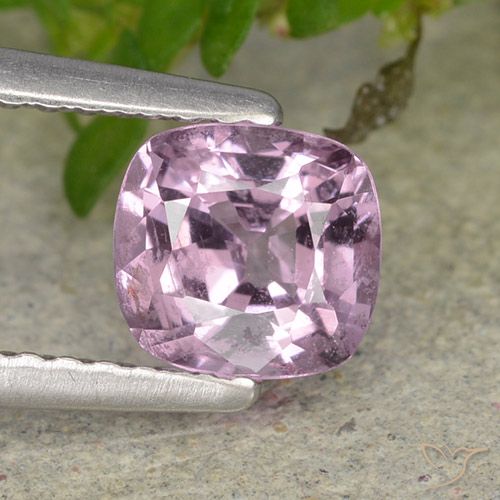 0.95 ct Purple Spinel, 5.9 x 5.6 mm Cushion Cut From Tanzania, Photo A