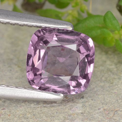 1.21ct Natural Pinkish Violet Purple Spinel, Cushion, VS