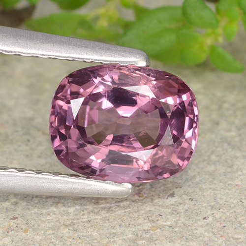 1.29 ct Purple Spinel Gemstone, Spinel Gem in Cushion-Cut Shape for Sale.