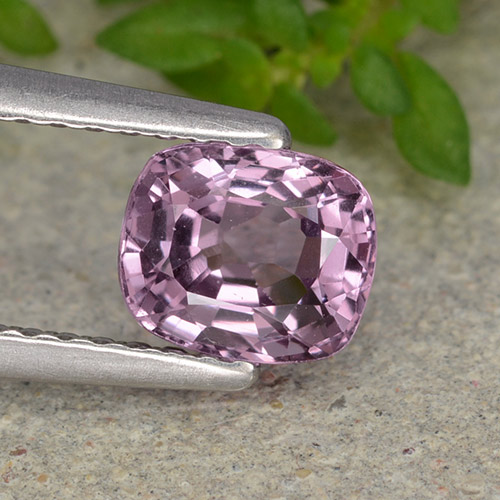 Medium Purple 尖晶石 Gem - 1ct 垫型切割 (ID: 483623)