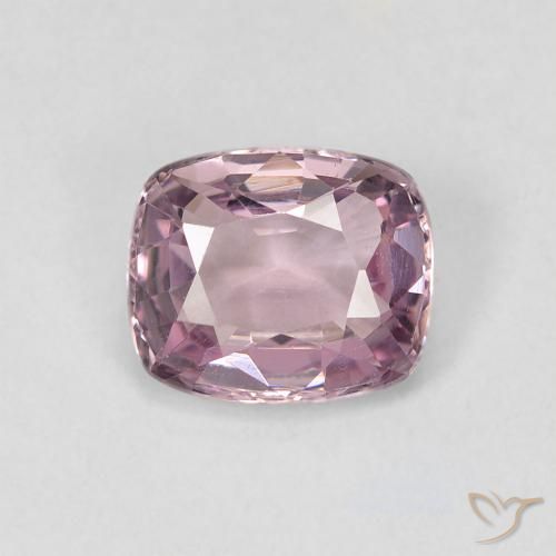 1,08 ct lila Spinell, 6,7 x 5,6 mm Kissenschliff aus Tansania, Photo A