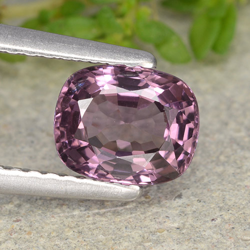 Púrpura oscuro medio Espinela Gema - 1.1ct Corte en Forma Cojín (ID: 483669)