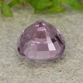 Spinel Gemstone in 6.6 x 6.2 mm Size for Sale, Spinel Stone in Deep Mauve Tone Color