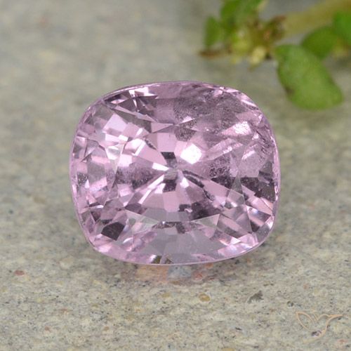 1.14ct Natural Very Light Pinkish Purple Spinel, Cushion, VS