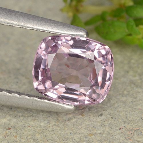 1.18 ct Purple Spinel, 6.7 x 5.7 mm Cushion Cut From Tanzania, Photo A