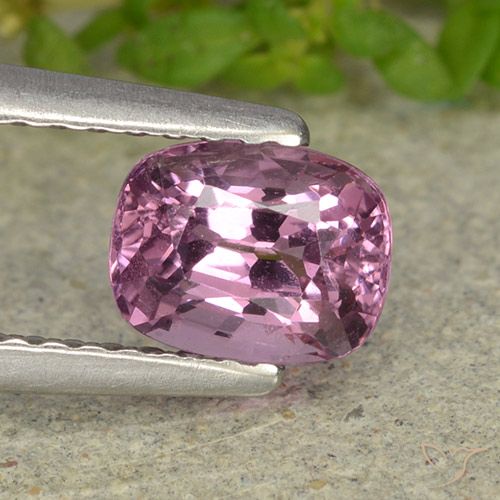 0.98ct Natural Light Purple Spinel, Cushion, VVS-VS