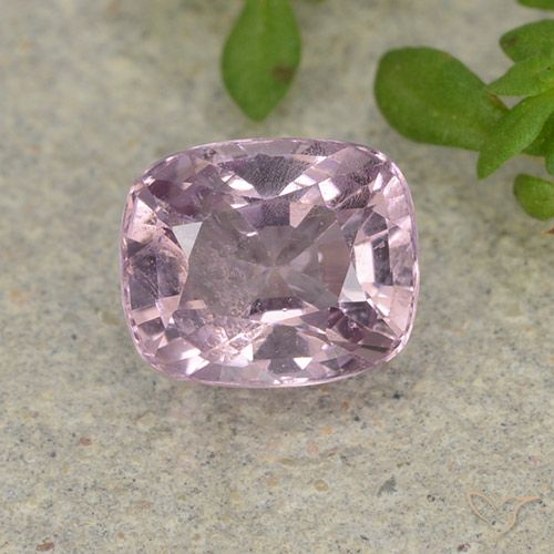 1.29ct Natural Very Light Pinkish Purple Spinel, Cushion, VS