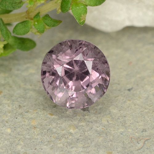0.76ct Natural Medium Purple Spinel, Round, VS, Photo A