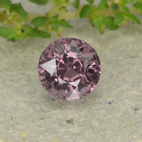 Púrpura medio Espinela Gema - 0.7ct Faceta Redonda (ID: 483819)