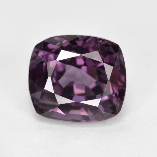 Púrpura oscuro medio Espinela Gema - 1.7ct Corte en Forma Cojín (ID: 484622)