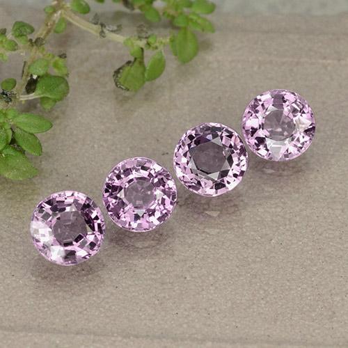 Very Light Grape Purple Spinell Edelstein - 0.6ct Rund Facettenschliff (ID: 484986)